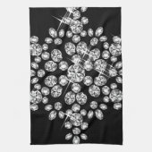 Diamant-Schneeflocken Küchentuch (Vertikal)