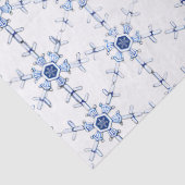 Diamant-Schneeflocken-Muster-Geschenkpapier Seidenpapier (Detail)