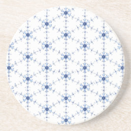 Diamant-Schneeflocken-Muster Getränkeuntersetzer