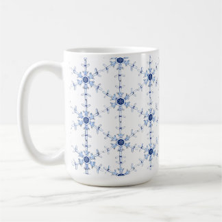 Diamant-Schneeflocken-Muster Kaffeetasse