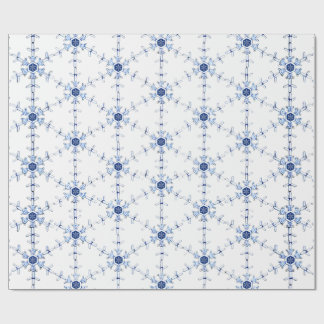 Diamant-Schneeflocken-Muster-Wrap-Papier Geschenkpapier