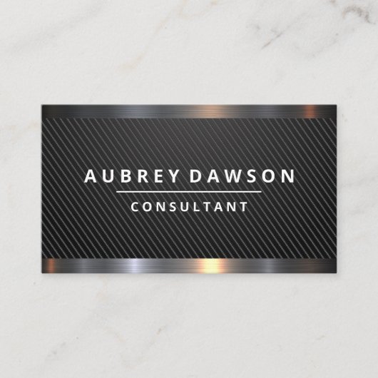 Diamant | Schwarz Gemustert Visitenkarte (Vorderseite)