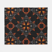 Diamant-Sonnenuntergang Fleecedecke (Vorderseite (Horizontal))