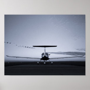 Diamant-Sonnenuntergang-Silhouette Poster