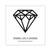 Diamant - Sparkle wie ein Diamant Gummistempel (Prägung)