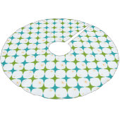 Diamant-Sterne Polyester Weihnachtsbaumdecke (Schrägansicht)