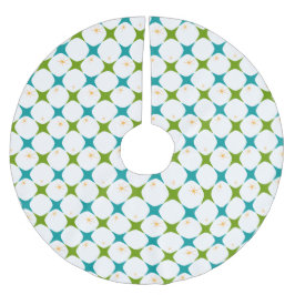 Diamant-Sterne Polyester Weihnachtsbaumdecke