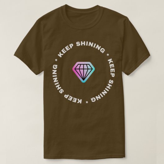 Diamant strahlt hell T-Shirt (Design vorne)