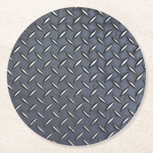 Diamant-Teller-Drink-Bierdeckel Runder Pappuntersetzer (Vorderseite)