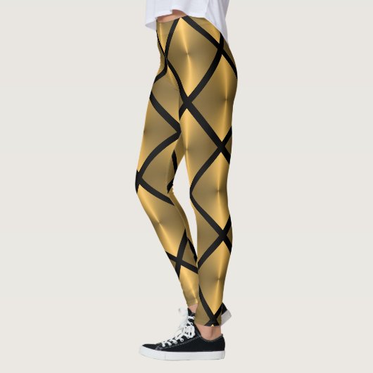 Diamant Tile Pattern Gold Leggings (Links)