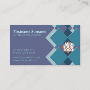 Diamant Tiles Decorator mit Logo-Visitenkarte Visitenkarte