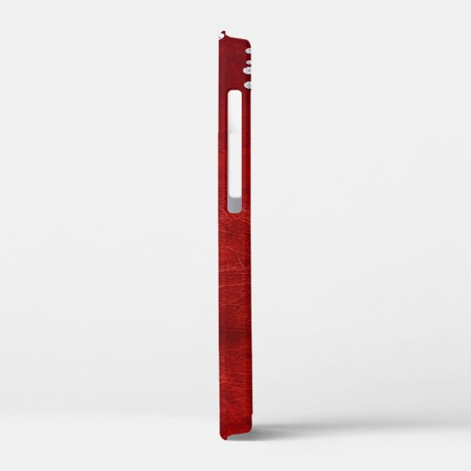 Diamant-Tropfen auf Leder Case-Mate iPhone Hülle (Rückseite / Links)