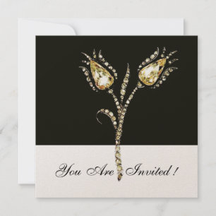 DIAMANT-TULPEN ,Gold Metallisch Einladung