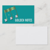 Diamant-und Goldmusikalische Visitenkarte (Vorne/Hinten)