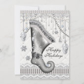 Diamant und Pearl Holiday Ball Einladung (Rückseite)