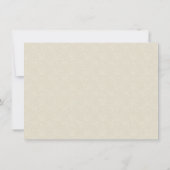 Diamant und Pearl Rose Quinceanera Einladung (Rückseite)