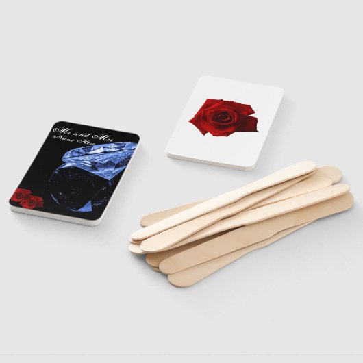 Diamant und Rose-Rechteck-Programmlüfter Fächer (Non-assembled)