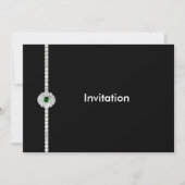 Diamant und Smaragd Einladung (Vorderseite)