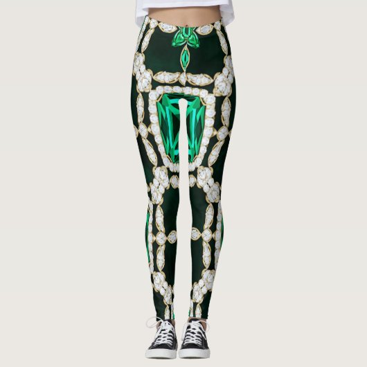 Diamant- und Smaragd-Leggings 2 Leggings (Vorderseite)