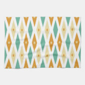 Diamant und Stars Retro Mitte Jahrhundert Geschirrtuch (Horizontal)