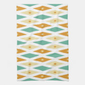 Diamant und Stars Retro Mitte Jahrhundert Geschirrtuch (Vertikal)