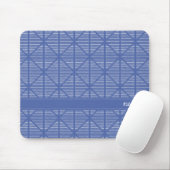 Diamant und Streifen Muster Navy/Blue Individuelle Mousepad (Mit Mouse)