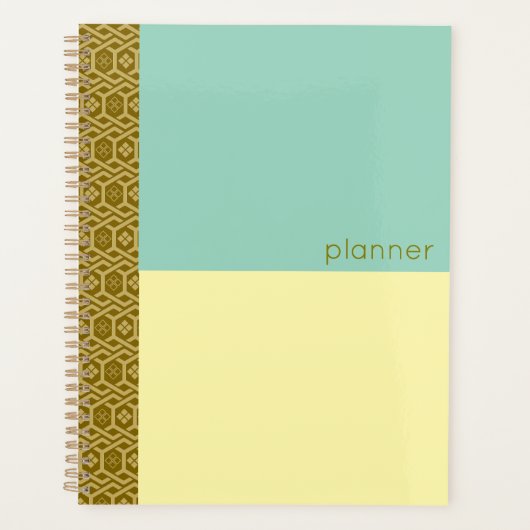 Diamant- und Tortoise-Muster Planer (Vorderseite)