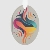 Diamant und Wave Ornament (Rückseite)