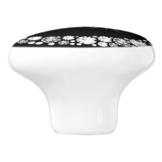 Diamant-Unendlichkeit Keramikknauf (Seitenansicht)