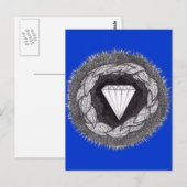 Diamant unter großem Druck geformt Postkarte (Vorne/Hinten)