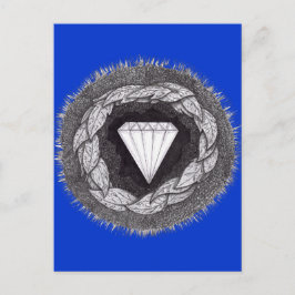 Diamant unter großem Druck geformt Postkarte