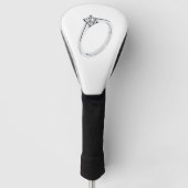 Diamant-Verlobung Golf Headcover (Vorderseite)