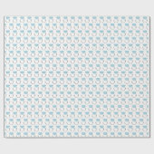 Diamant Verlobung Hochzeitsring Muster Geschenkpapier (Flach)