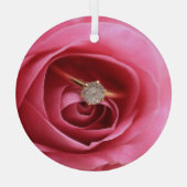 Diamant-Verlobung Ornament Aus Glas (Rückseite)