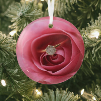 Diamant-Verlobung Ornament Aus Glas