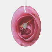 Diamant-Verlobung Ornament Aus Glas (Vorderseite links)