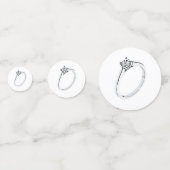 Diamant-Verlobungsring Konfetti (Vorderseiten)