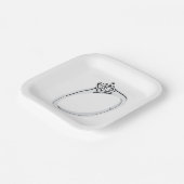 Diamant-Verlobungsring Pappteller (Gewinkelt)