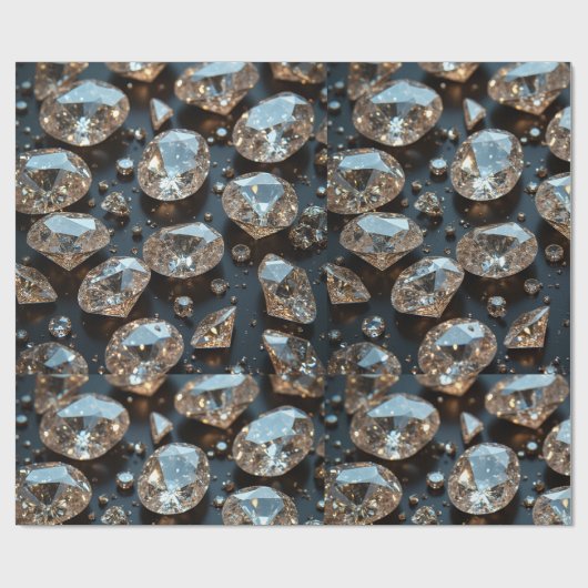 Diamant-Verpackungspapier sieht wie ein echter Dia Geschenkpapier (Flach)