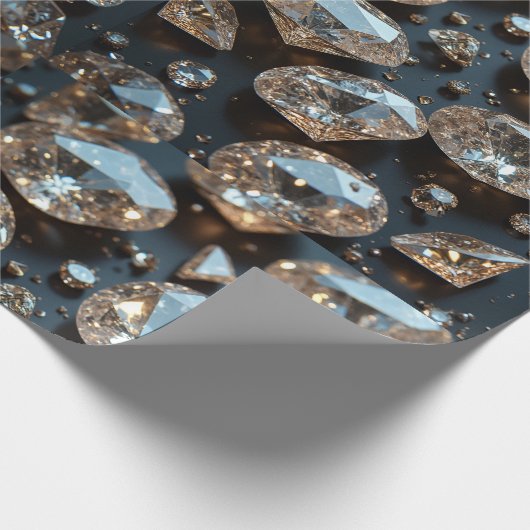 Diamant-Verpackungspapier sieht wie ein echter Dia Geschenkpapier (Ecke)