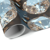 Diamant-Verpackungspapier sieht wie ein echter Dia Geschenkpapier (Rolleneckpunkt)