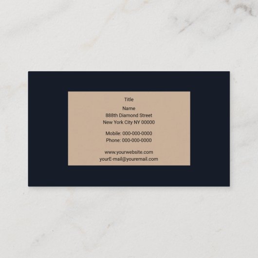 Diamant Visitenkarte (Rückseite)