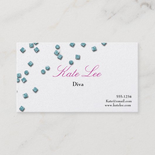 Diamant-Visitenkarte Visitenkarte (Vorderseite)