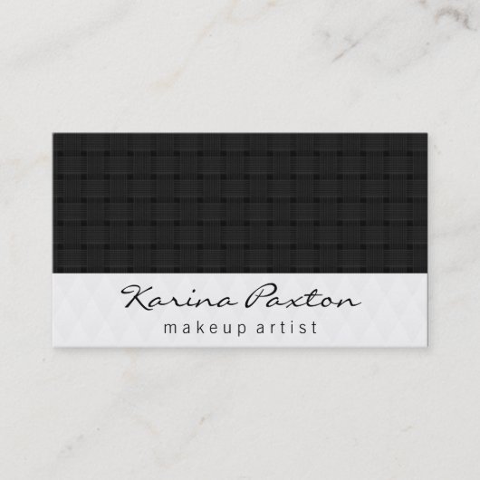 Diamant & Weave // Muster II Visitenkarte (Vorderseite)