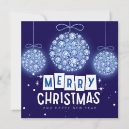 Diamant Weihnachtsschmuck-Flachkarte