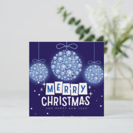 Diamant Weihnachtsschmuck-Flachkarte