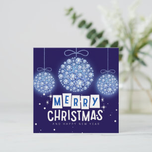 Diamant Weihnachtsschmuck-Flachkarte