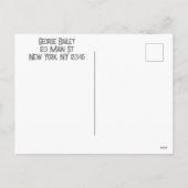 Diamant Weihnachtsschmuck Holiday Postcard Feiertagspostkarte (Rückseite)