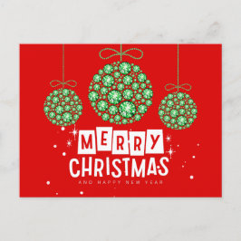 Diamant Weihnachtsschmuck Postkarte
