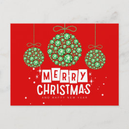 Diamant Weihnachtsschmuck Postkarte